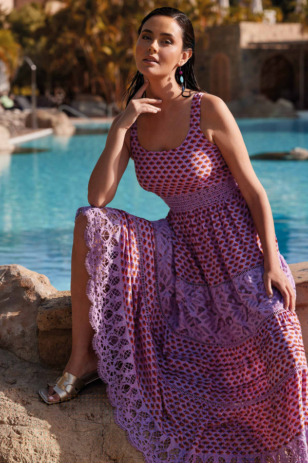 LONG DRESS WITH STRAPS CHIARA