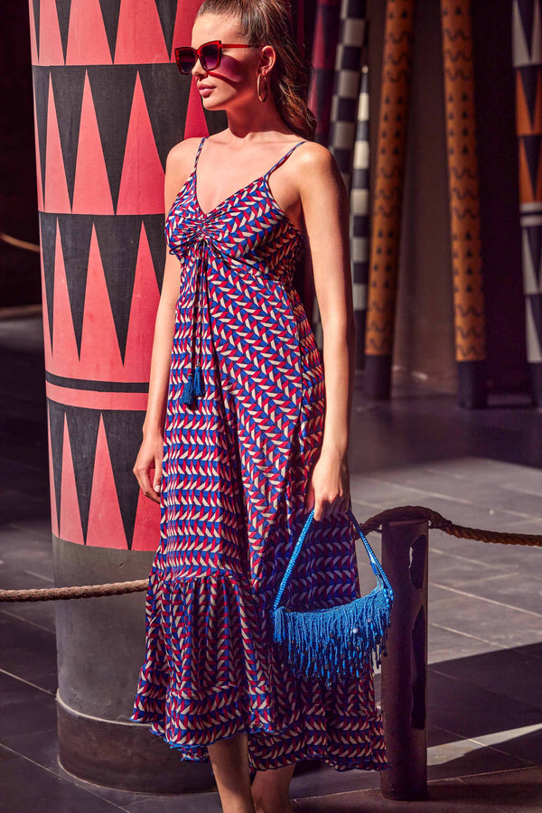 ROBE LONGUE AVEC BRETELLES SERENA