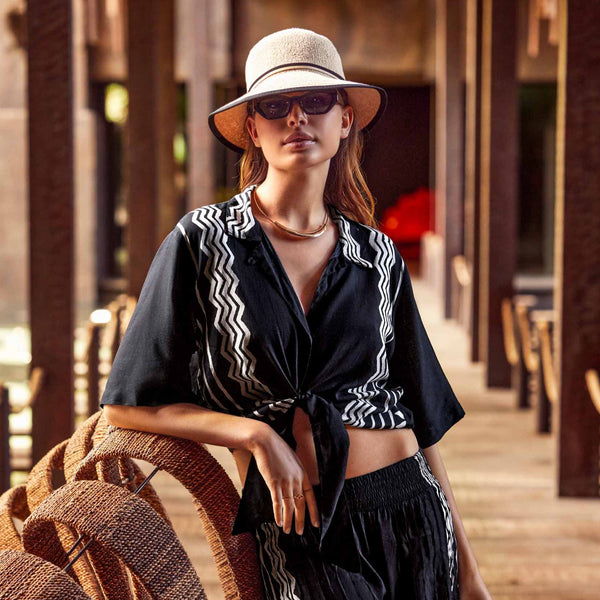 SHIRT WITH KNOT AT WAIST MARA
