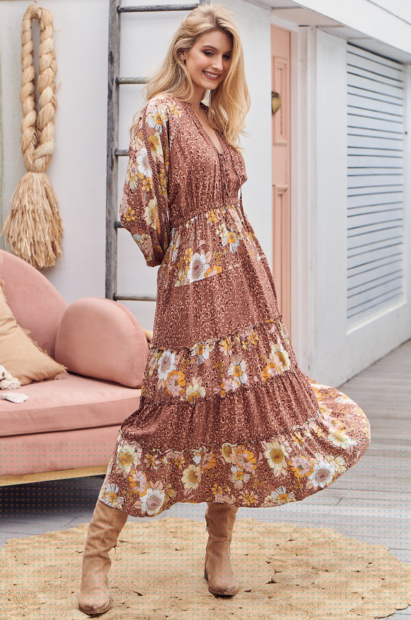LONG CAMELIA DRESS