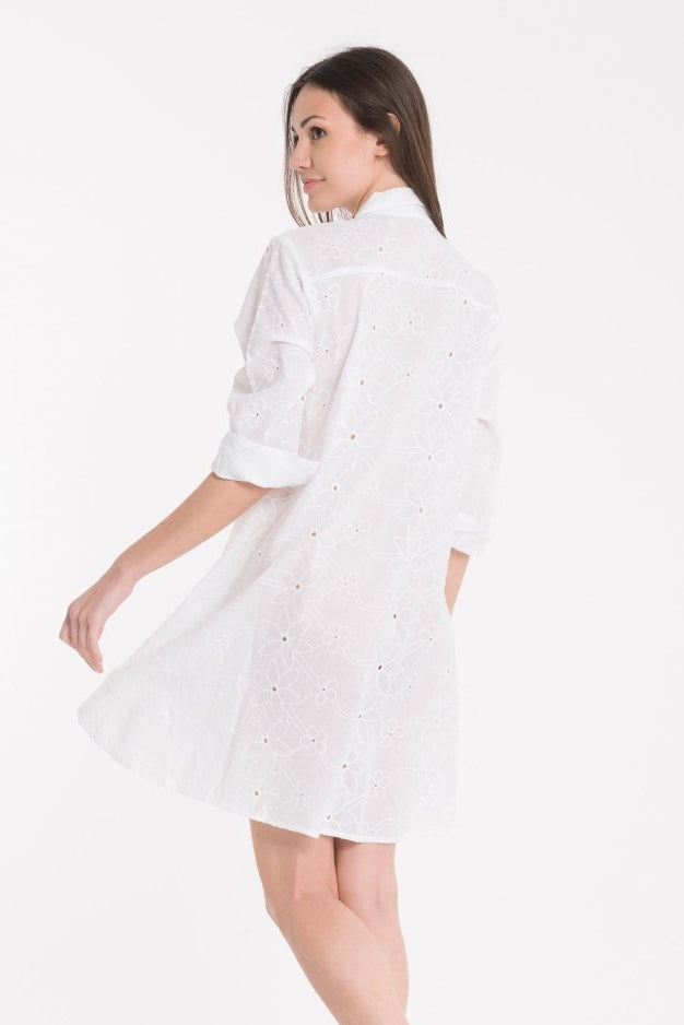 ABITO CAMICIA SANGALLO- DB22-004 - #Moda Mare Positano#