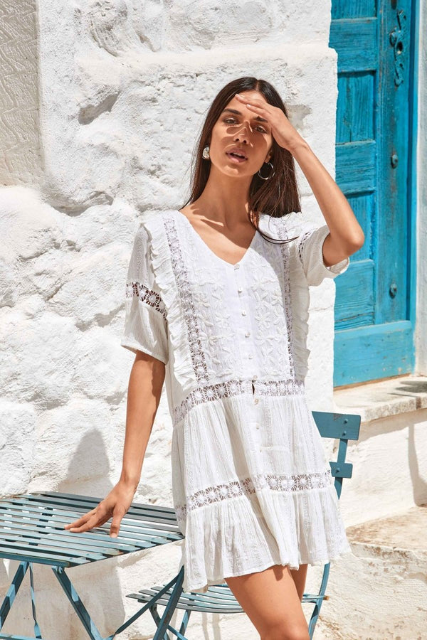 ABITO INTARSI E ROUCHES- IC22-008 - #Moda Mare Positano#