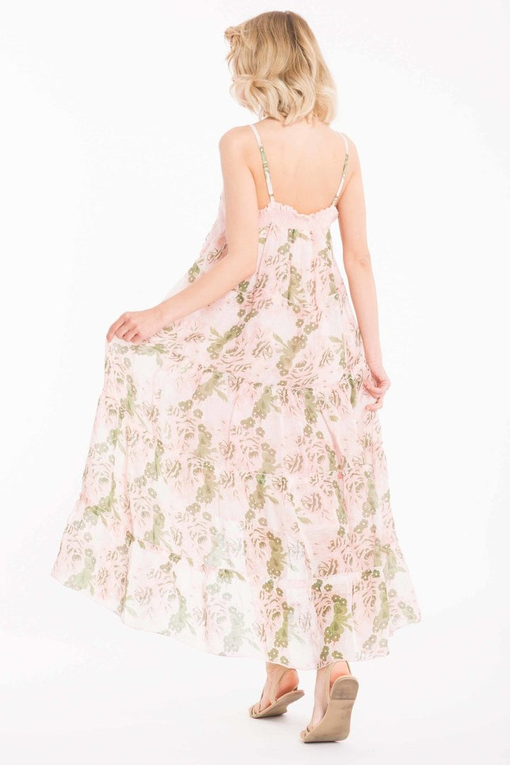 ABITO LINO FIORI- IC22-103 - #Moda Mare Positano#