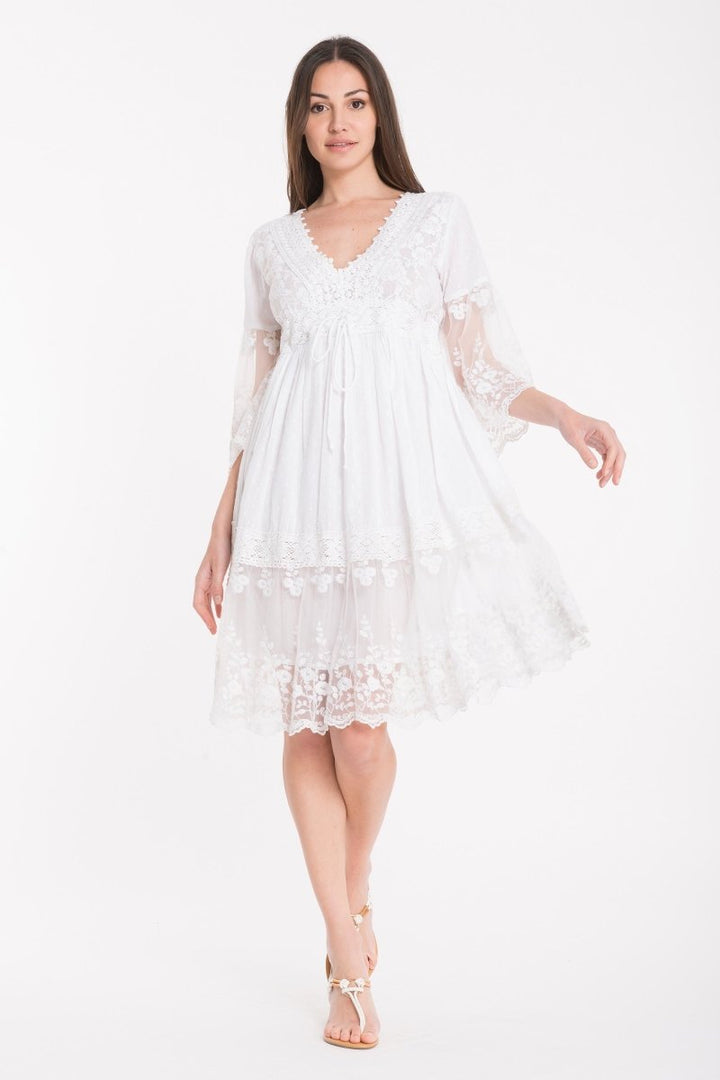 ABITO PIZZO TRASPARENZE- DB22-012 - #Moda Mare Positano#