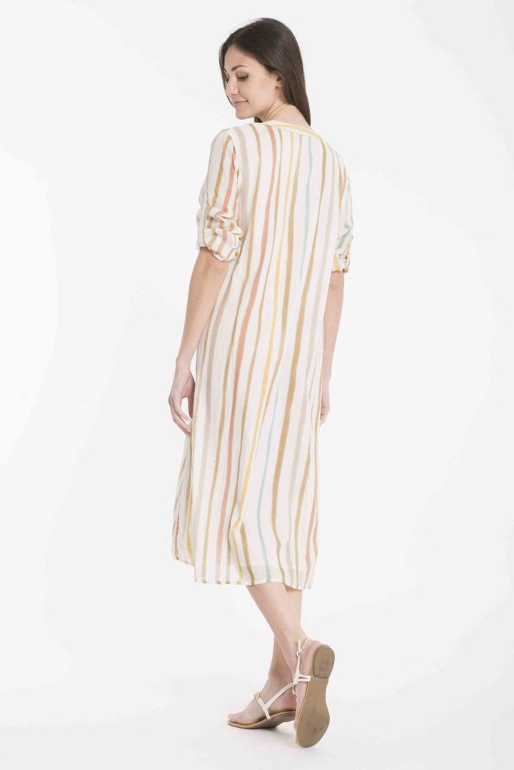 ABITO RIGHE COLORATE- DB22-073 - #Moda Mare Positano#