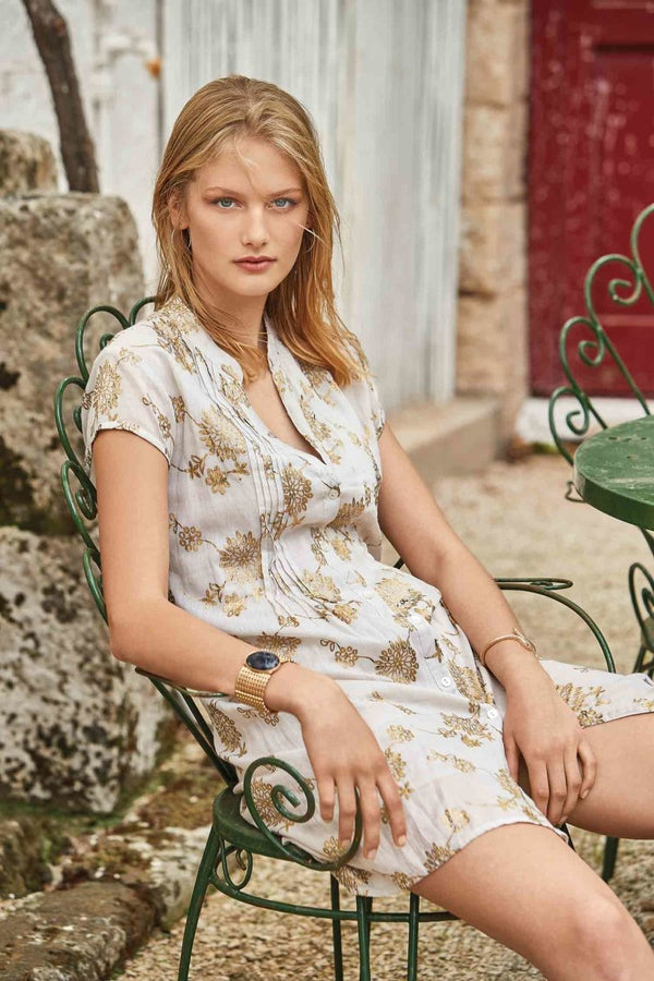 KAFTANO DETTAGLI ORO- IC21-027 - #Moda Mare Positano#