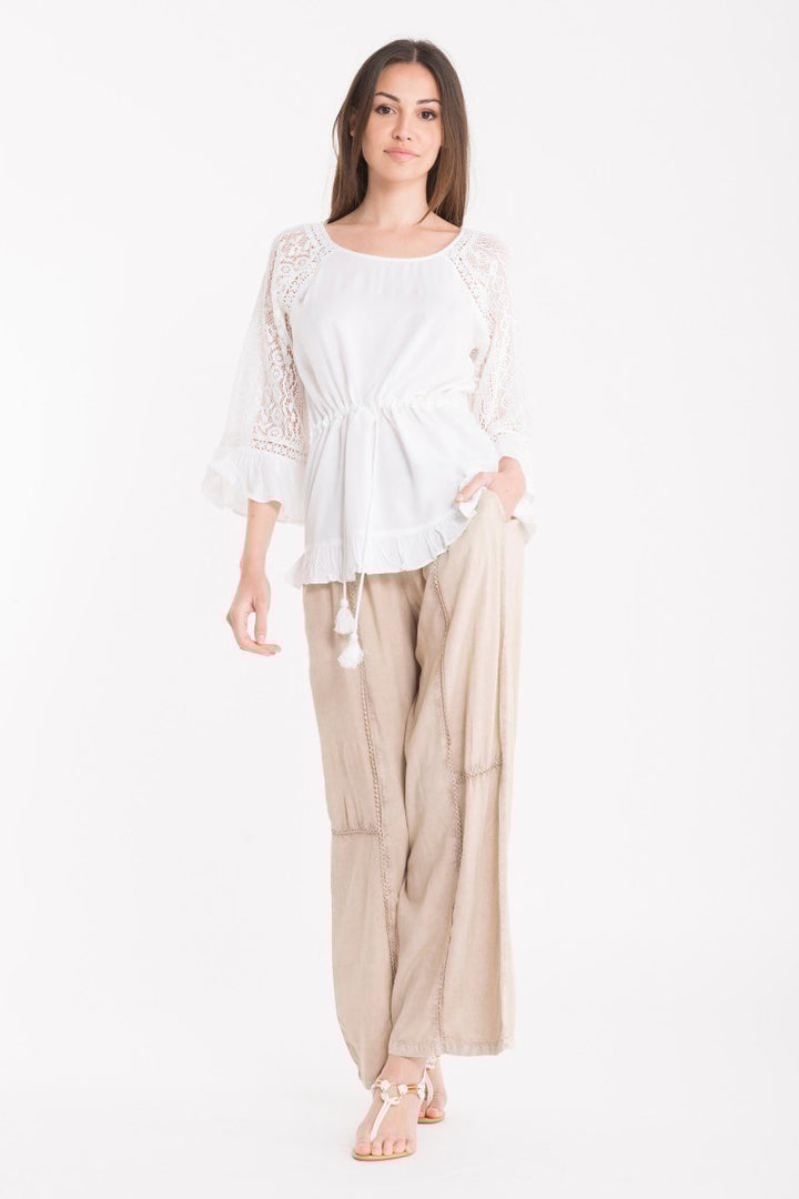 PANTALONI MERLETTI- DB22-019 - #Moda Mare Positano#