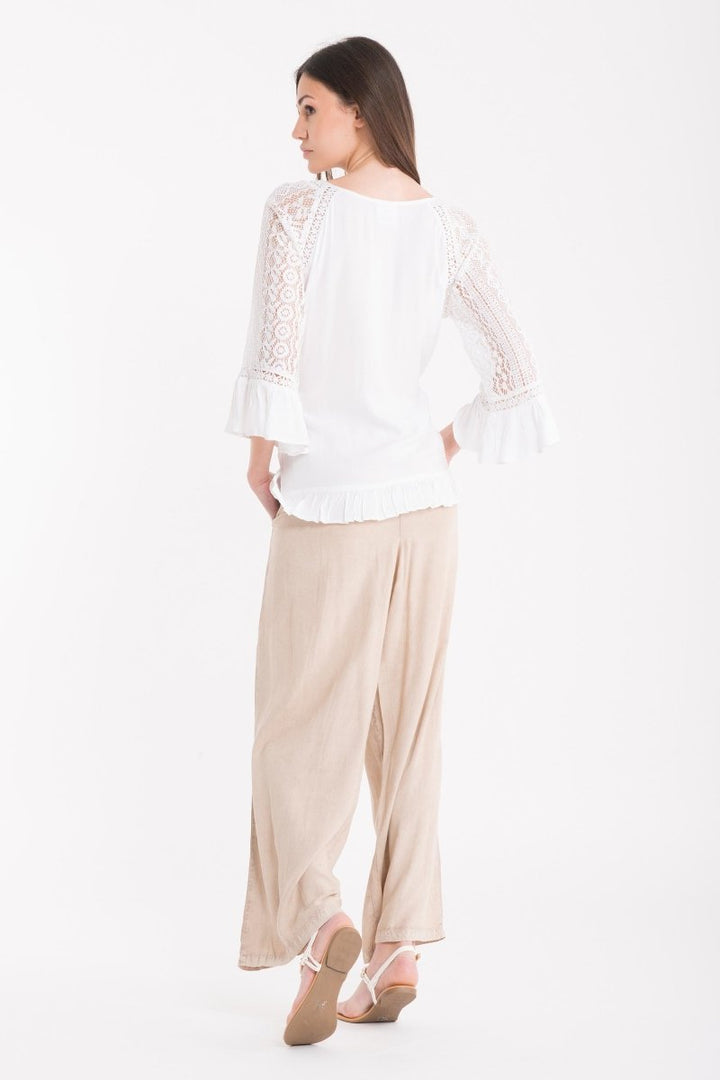 PANTALONI MERLETTI- DB22-019 - #Moda Mare Positano#
