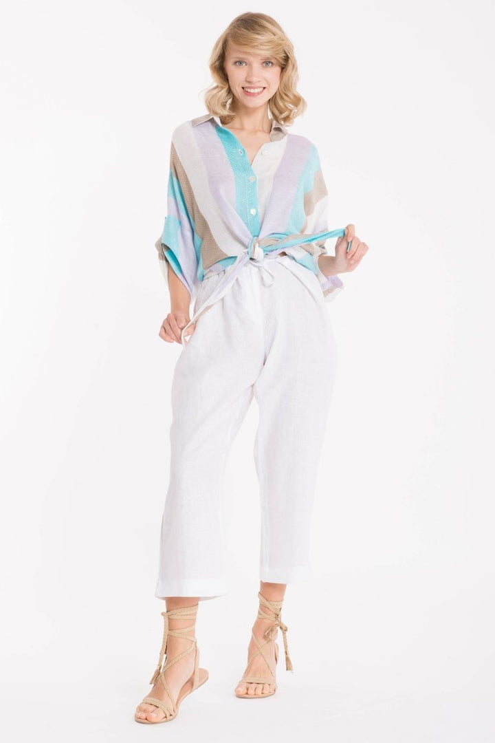 PANTALONI PURO LINO- IC22-078 - #Moda Mare Positano#